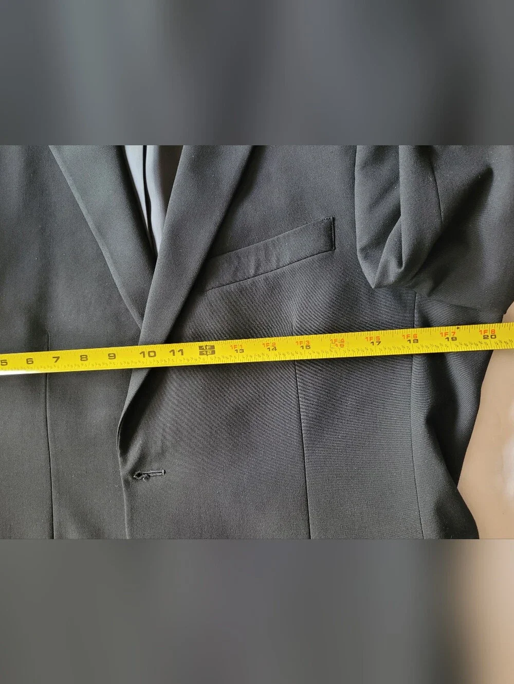 Tommy Hilfiger Men's Black Suit - Classic Formal Jacket/pants Size M (See Pics)